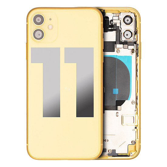 Back Housing with Small Parts - Yellow for iPhone 11 [OEM Refurbished]